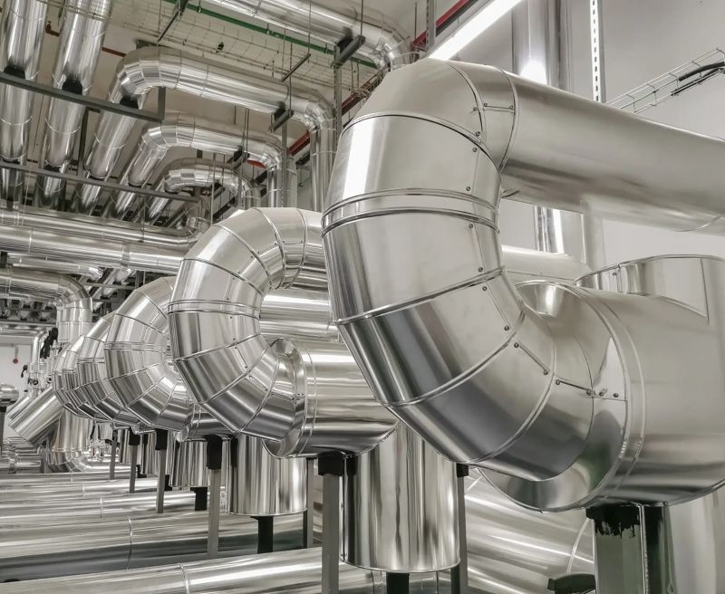 high temperature heat steam pipes district heating Germany